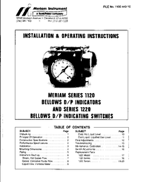 Thumbnail of document Manual - 1126-P2 Portable Indicator
